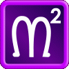 An illuminated letter M - the Mathsspin deluxe logo